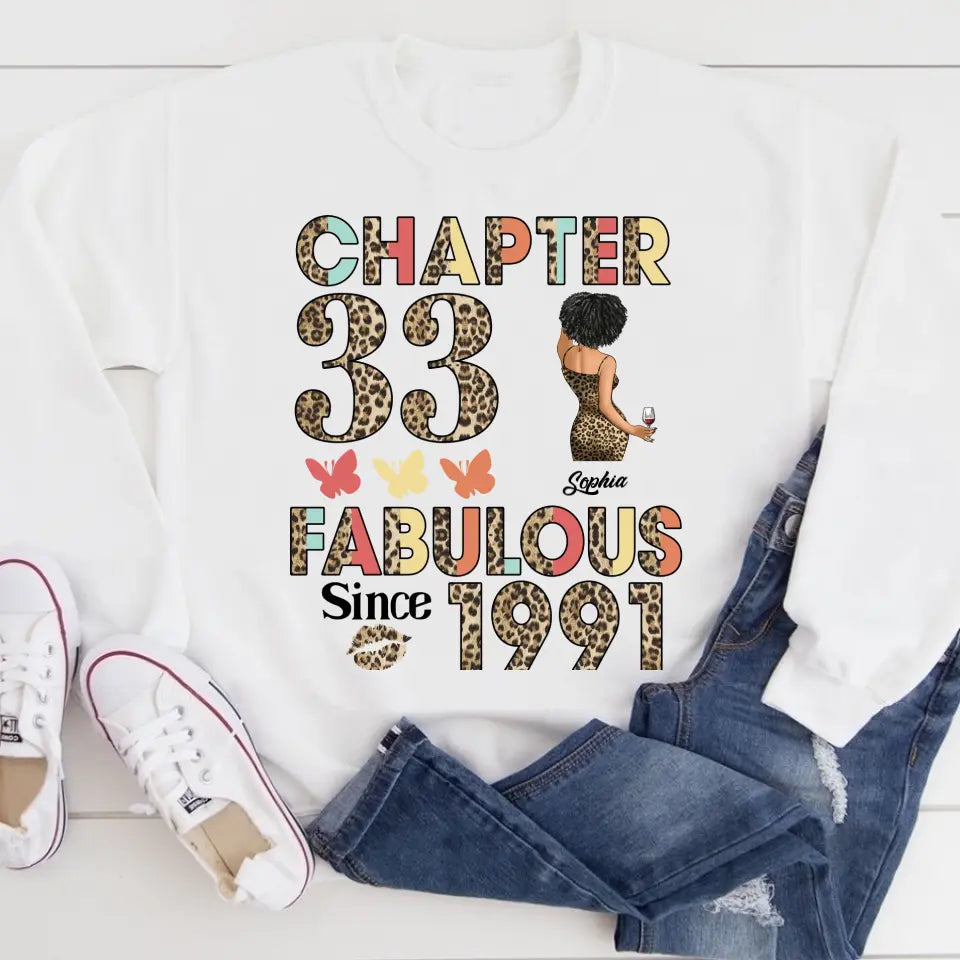 33rd birthday shirts for her, Personalised 33rd birthday gifts, 1991 t shirt, 33 and fabulous shirt, 33rd birthday shirt ideas, gift ideas 33rd birthday woman