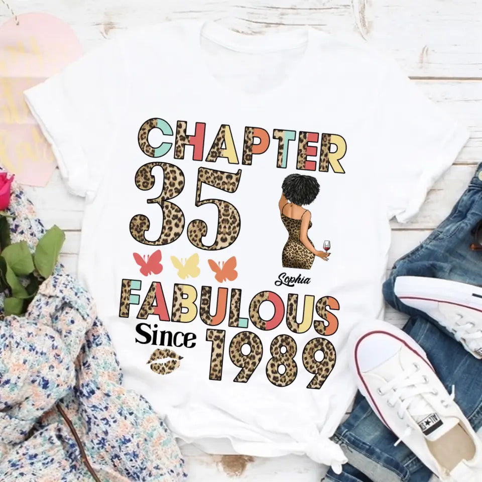 35th birthday shirts for her, Personalised 35th birthday gifts, 1989 t shirt, 35 and fabulous shirt, 35th birthday shirt ideas, gift ideas 35th birthday woman