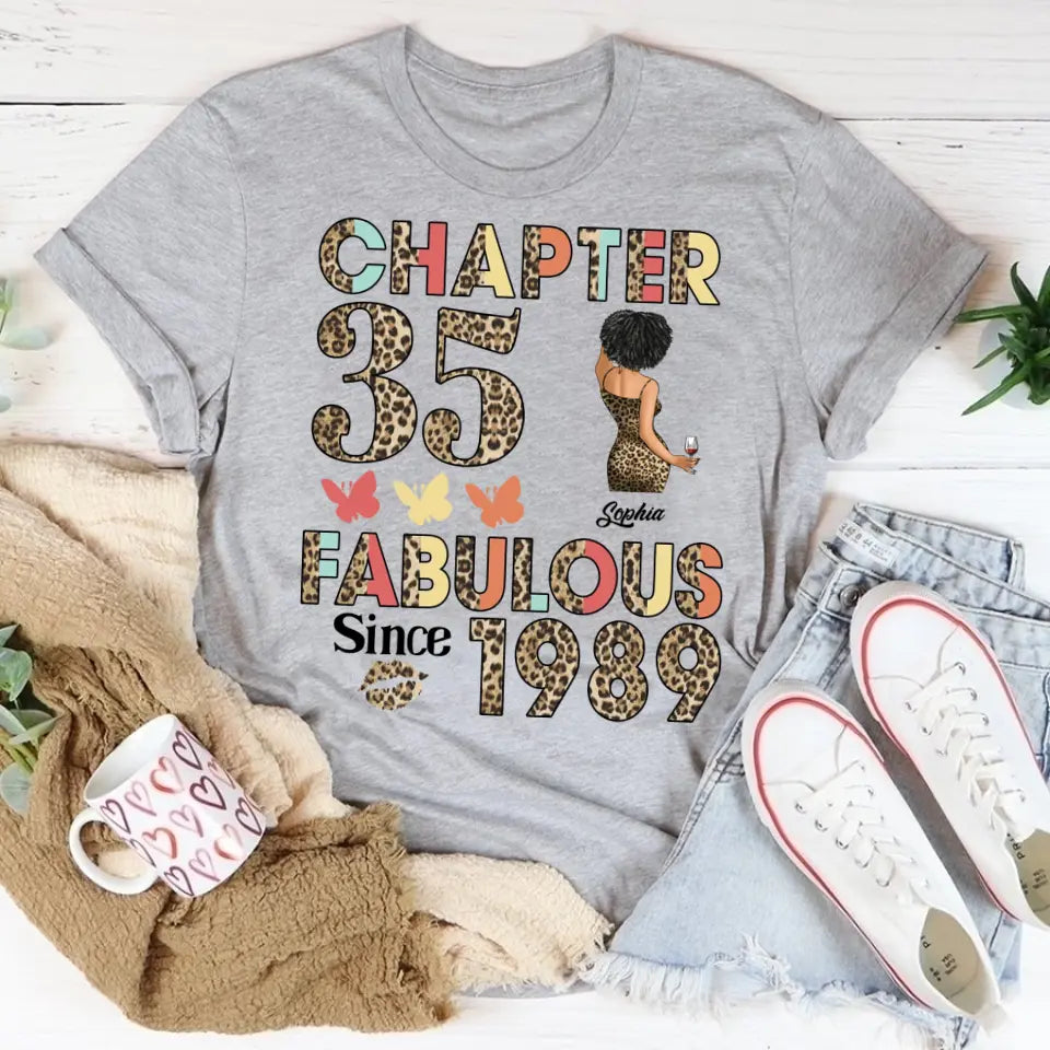 35th birthday shirts for her, Personalised 35th birthday gifts, 1989 t shirt, 35 and fabulous shirt, 35th birthday shirt ideas, gift ideas 35th birthday woman