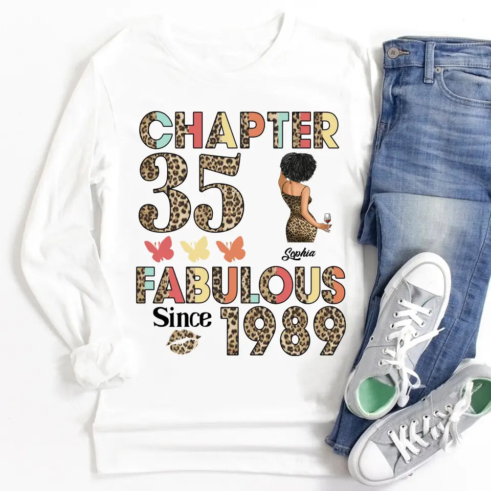 35th birthday shirts for her, Personalised 35th birthday gifts, 1989 t shirt, 35 and fabulous shirt, 35th birthday shirt ideas, gift ideas 35th birthday woman
