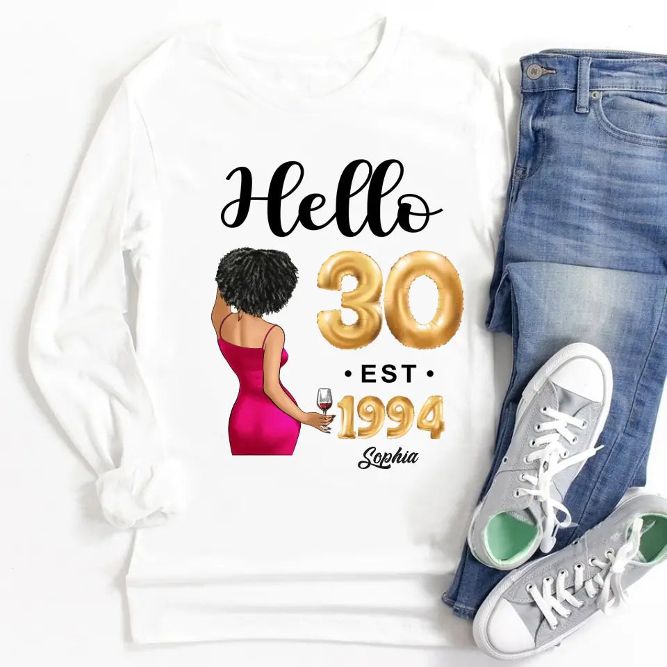 30th birthday shirts for her, Personalised 30th birthday gifts, 1994 t shirt, 30 and fabulous shirt, 30th birthday shirt ideas, gift ideas 30th birthday woman