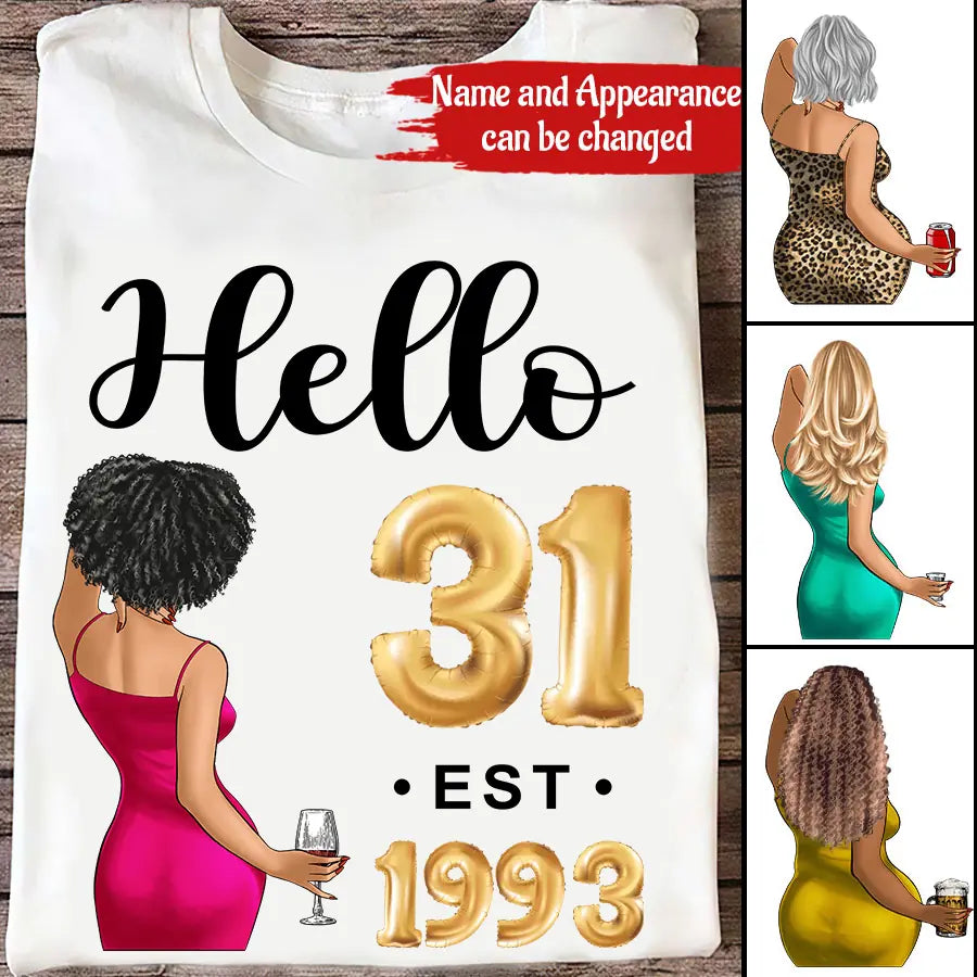 31st birthday shirts for her, Personalised 31st birthday gifts, 1993 t shirt, 31 and fabulous shirt, 31st birthday shirt ideas, gift ideas 31st birthday woman