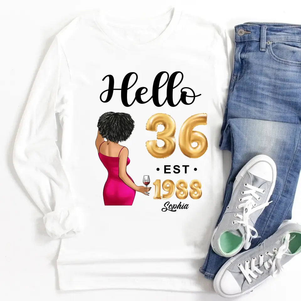 36th birthday shirts for her, Personalised 36th birthday gifts, 1988 t shirt, 36 and fabulous shirt, 36th birthday shirt ideas, gift ideas 36th birthday woman