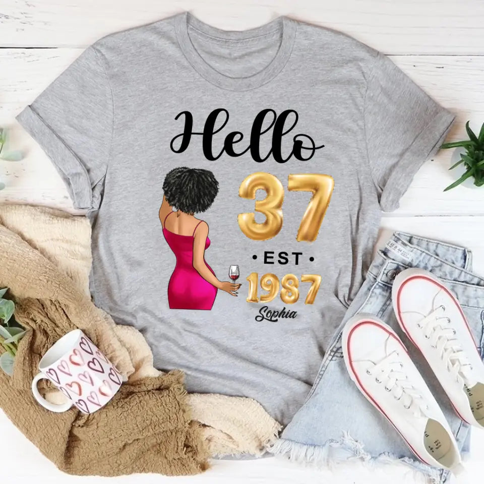 37th birthday shirts for her, Personalised 37th birthday gifts, 1987 t shirt, 37 and fabulous shirt, 37th birthday shirt ideas, gift ideas 37th birthday woman