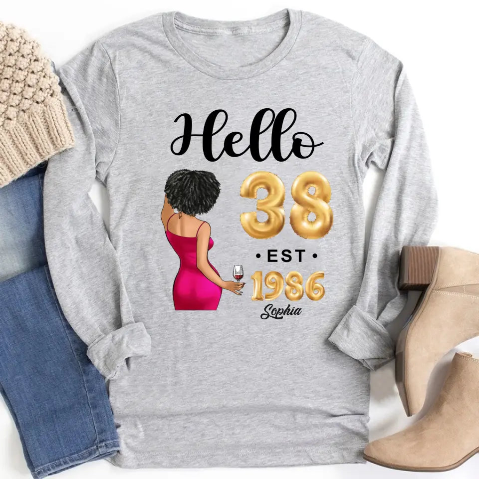 38th birthday shirts for her, Personalised 38th birthday gifts, 1986 t shirt, 38 and fabulous shirt, 38th birthday shirt ideas, gift ideas 38th birthday woman