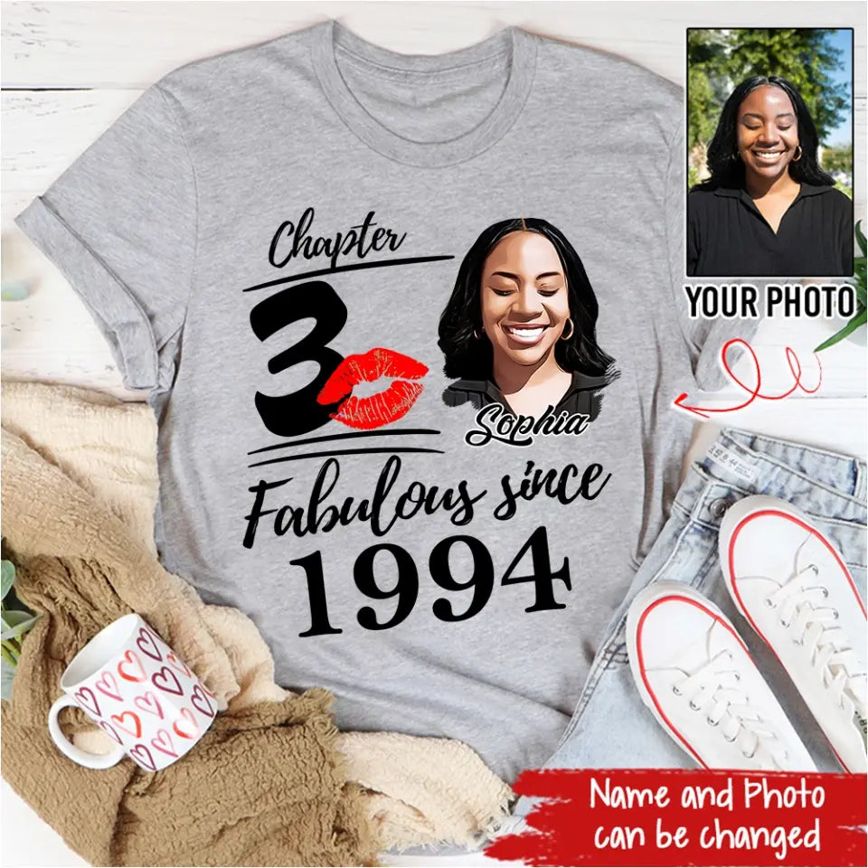 30th Birthday Shirts, Custom Birthday Shirts, Turning 30 Shirt, Gifts For Women Turning 30, 30 And Fabulous Shirt, 1994 Shirt, 30th Birthday Shirts For Her