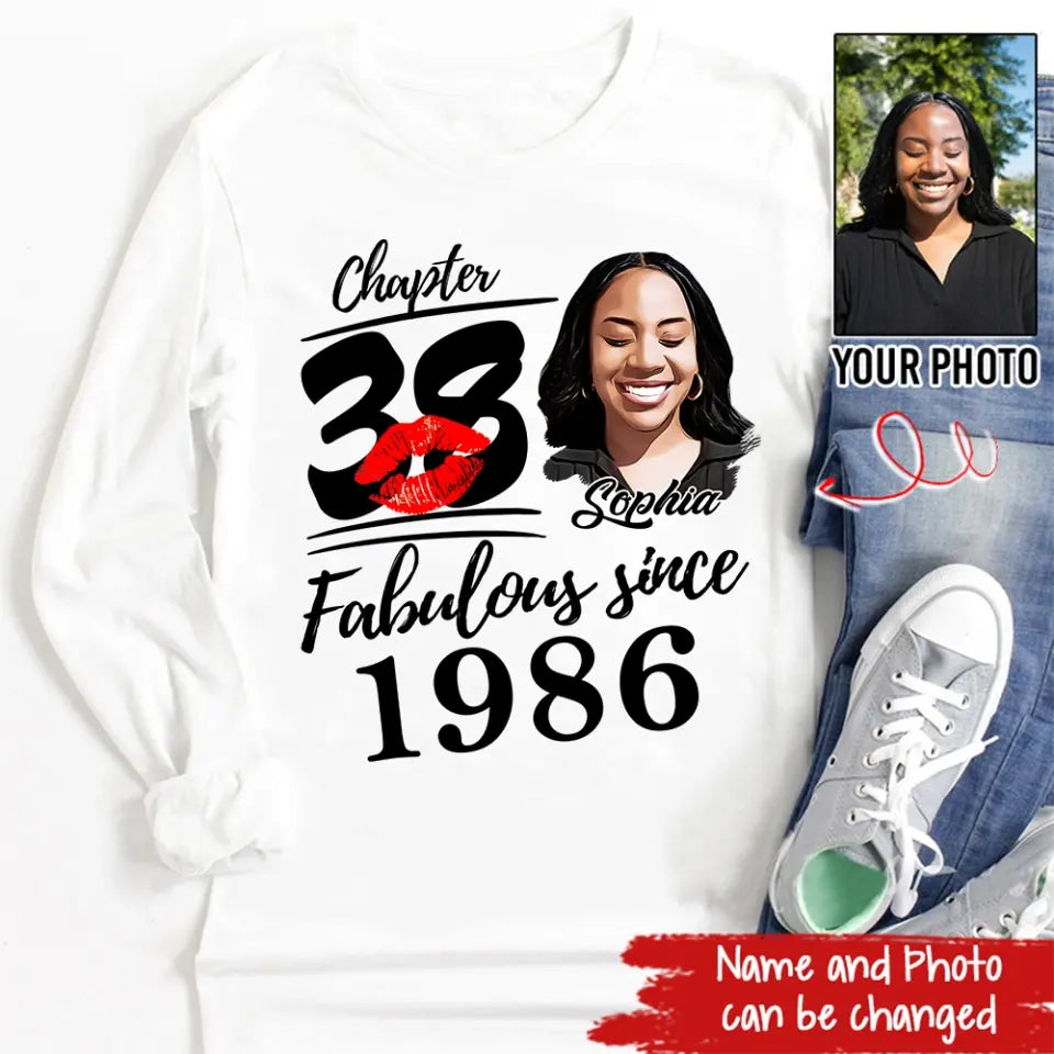38th Birthday Shirts, Custom Birthday Shirts, Turning 38 Shirt, Gifts For Women Turning 38, 38 And Fabulous Shirt, 1986 Shirt, 38th Birthday Shirts For Her