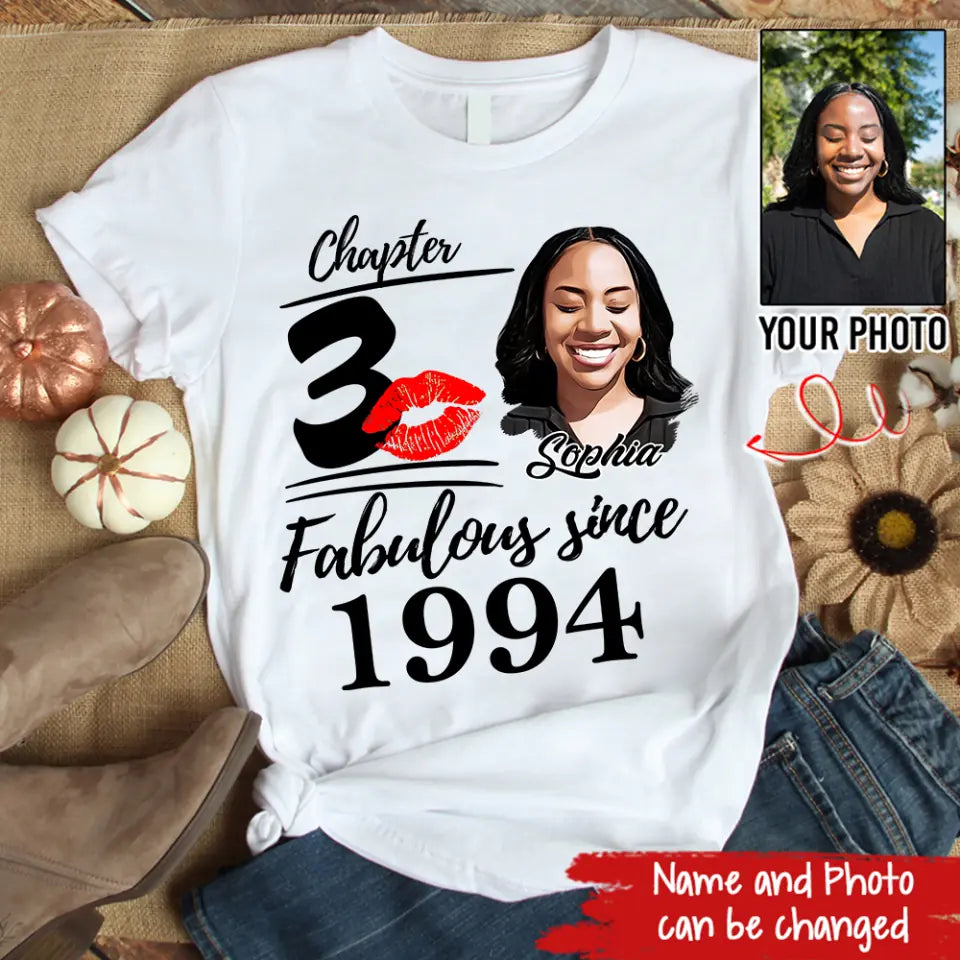 30th Birthday Shirts, Custom Birthday Shirts, Turning 30 Shirt, Gifts For Women Turning 30, 30 And Fabulous Shirt, 1994 Shirt, 30th Birthday Shirts For Her