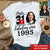 31st Birthday Shirts, Custom Birthday Shirts, Turning 31 Shirt, Gifts For Women Turning 31, 31 And Fabulous Shirt, 1993 Shirt, 31st Birthday Shirts For Her