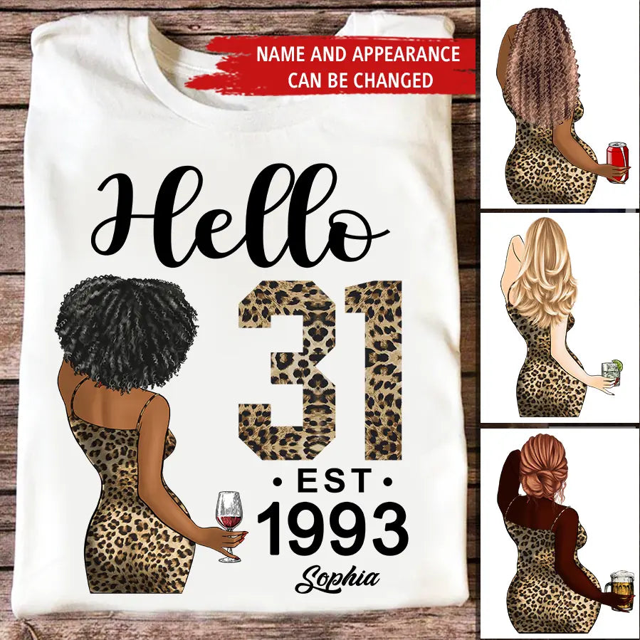 31st Birthday Shirts For Her, Personalised 31st Birthday Gifts, 1993 T Shirt, 31 And Fabulous Shirt, 31st Birthday Shirt Ideas, Gift Ideas 31st Birthday Woman