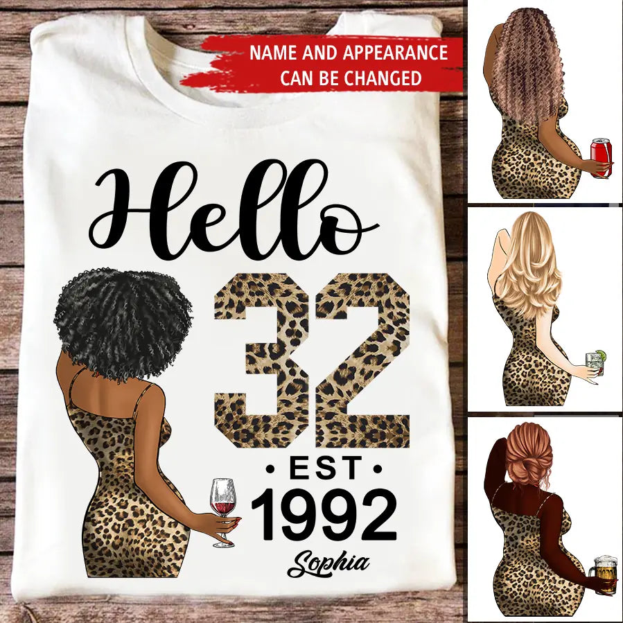 32nd Birthday Shirts For Her, Personalised 32nd Birthday Gifts, 1992 T Shirt, 32 And Fabulous Shirt, 32nd Birthday Shirt Ideas, Gift Ideas 32nd Birthday Woman
