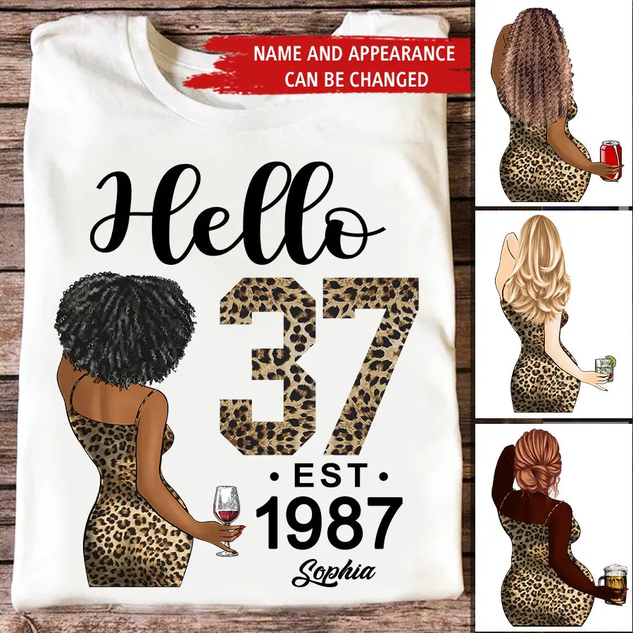 37th Birthday Shirts, Custom Birthday Shirts, Turning 37 Shirt, Gifts For Women Turning 37, 37 And Fabulous Shirt, 1987 Shirt, 37th Birthday Shirts For Her