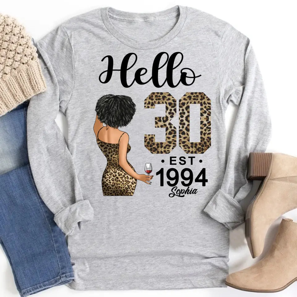 30th Birthday Shirts For Her, Personalised 30th Birthday Gifts, 1994 T Shirt, 30 And Fabulous Shirt, 30th Birthday Shirt Ideas, Gift Ideas 30th Birthday Woman