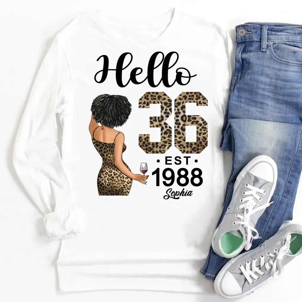 36th Birthday Shirts For Her, Personalised 36th Birthday Gifts, 1988 T Shirt, 36 And Fabulous Shirt, 36th Birthday Shirt Ideas, Gift Ideas 36th Birthday Woman