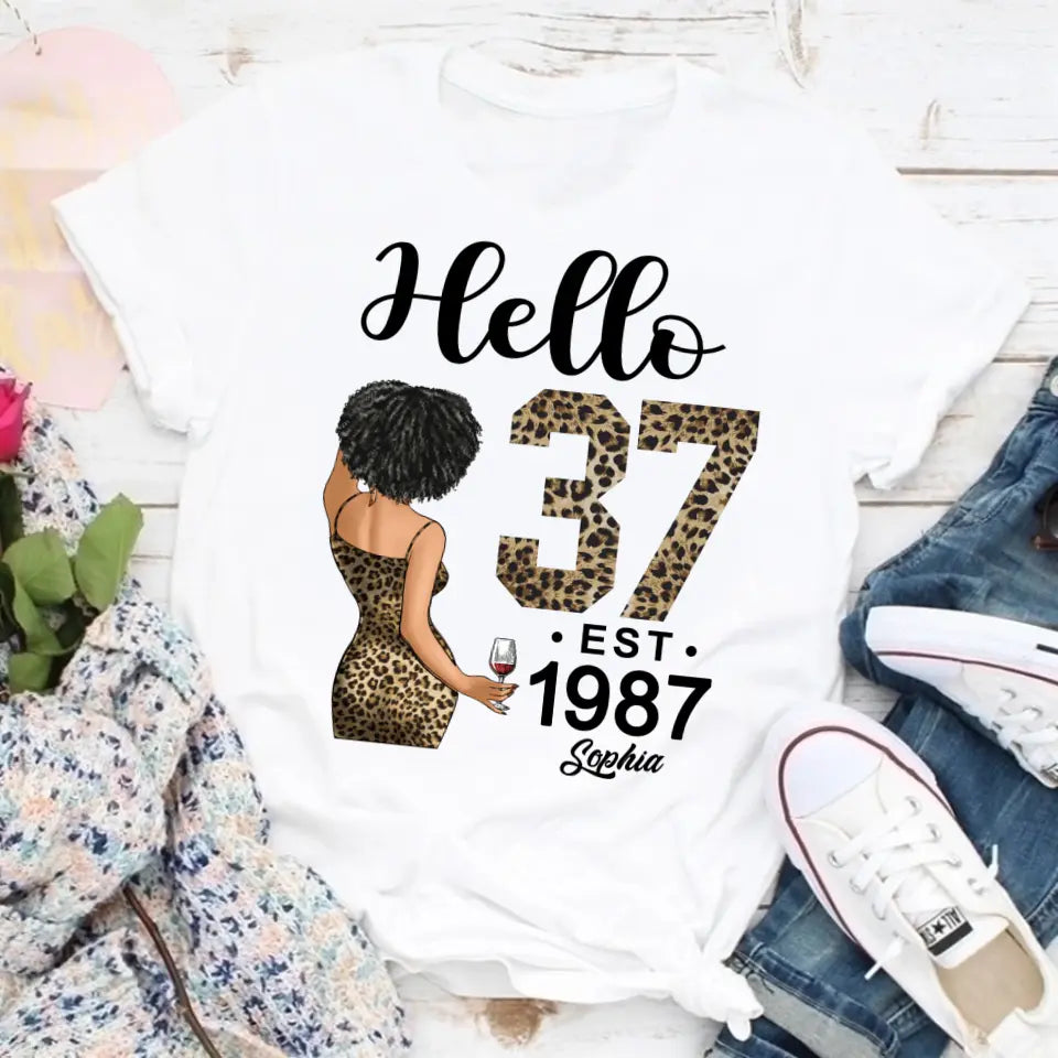 37th Birthday Shirts, Custom Birthday Shirts, Turning 37 Shirt, Gifts For Women Turning 37, 37 And Fabulous Shirt, 1987 Shirt, 37th Birthday Shirts For Her