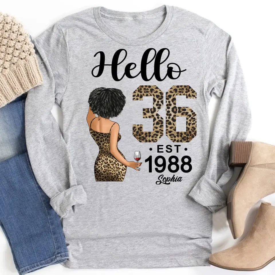 36th Birthday Shirts For Her, Personalised 36th Birthday Gifts, 1988 T Shirt, 36 And Fabulous Shirt, 36th Birthday Shirt Ideas, Gift Ideas 36th Birthday Woman