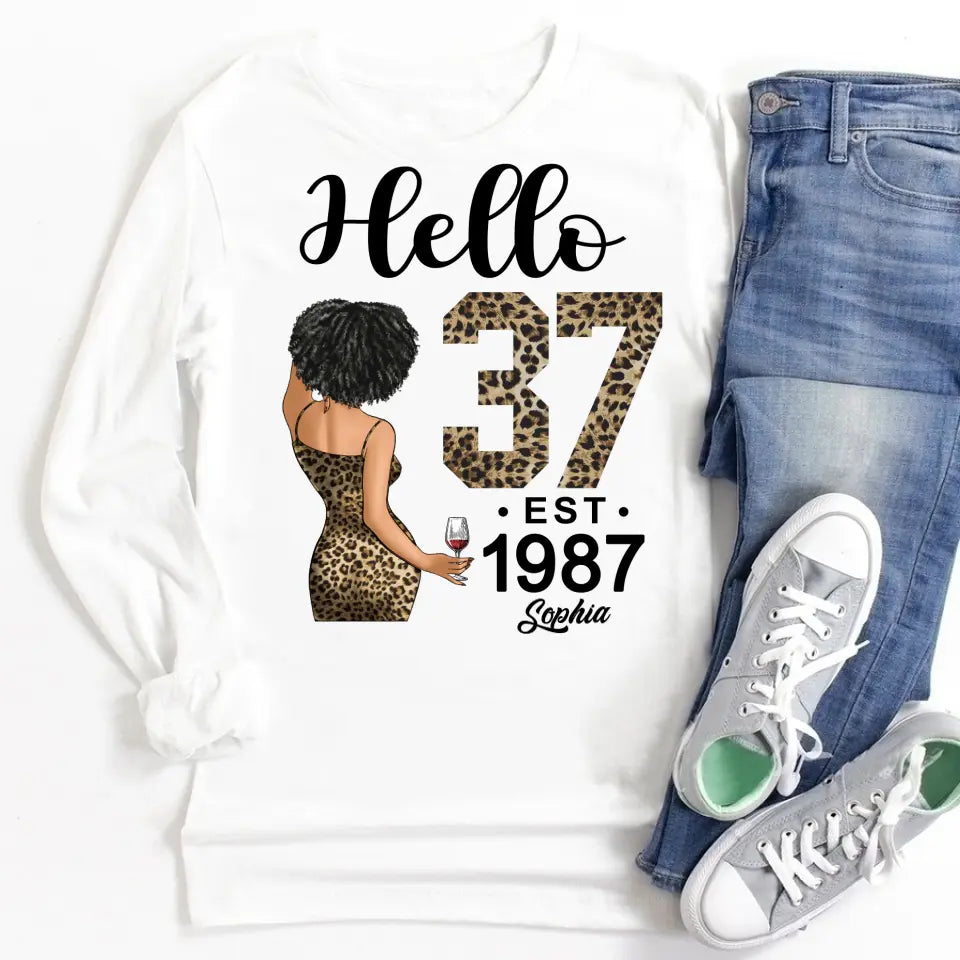 37th Birthday Shirts, Custom Birthday Shirts, Turning 37 Shirt, Gifts For Women Turning 37, 37 And Fabulous Shirt, 1987 Shirt, 37th Birthday Shirts For Her