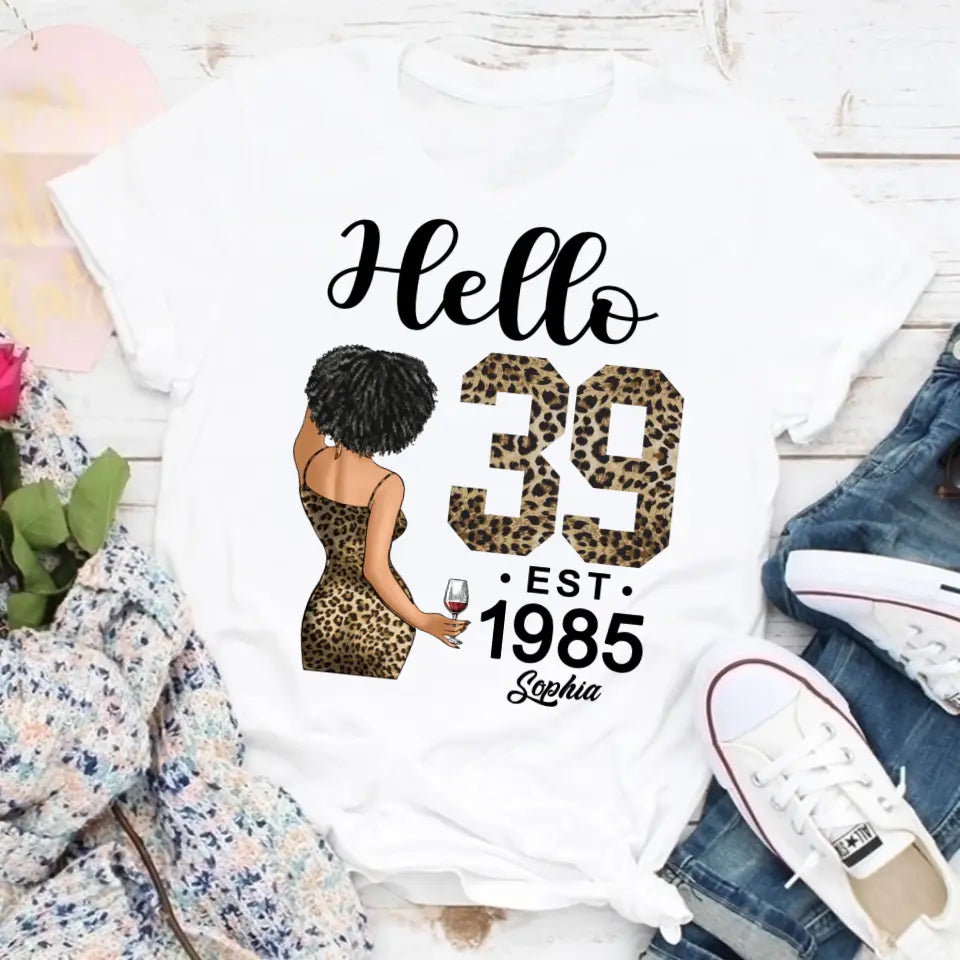 39th Birthday Shirts For Her, Personalised 39th Birthday Gifts, 1985 T Shirt, 39 And Fabulous Shirt, 39th Birthday Shirt Ideas, Gift Ideas 39th Birthday Woman