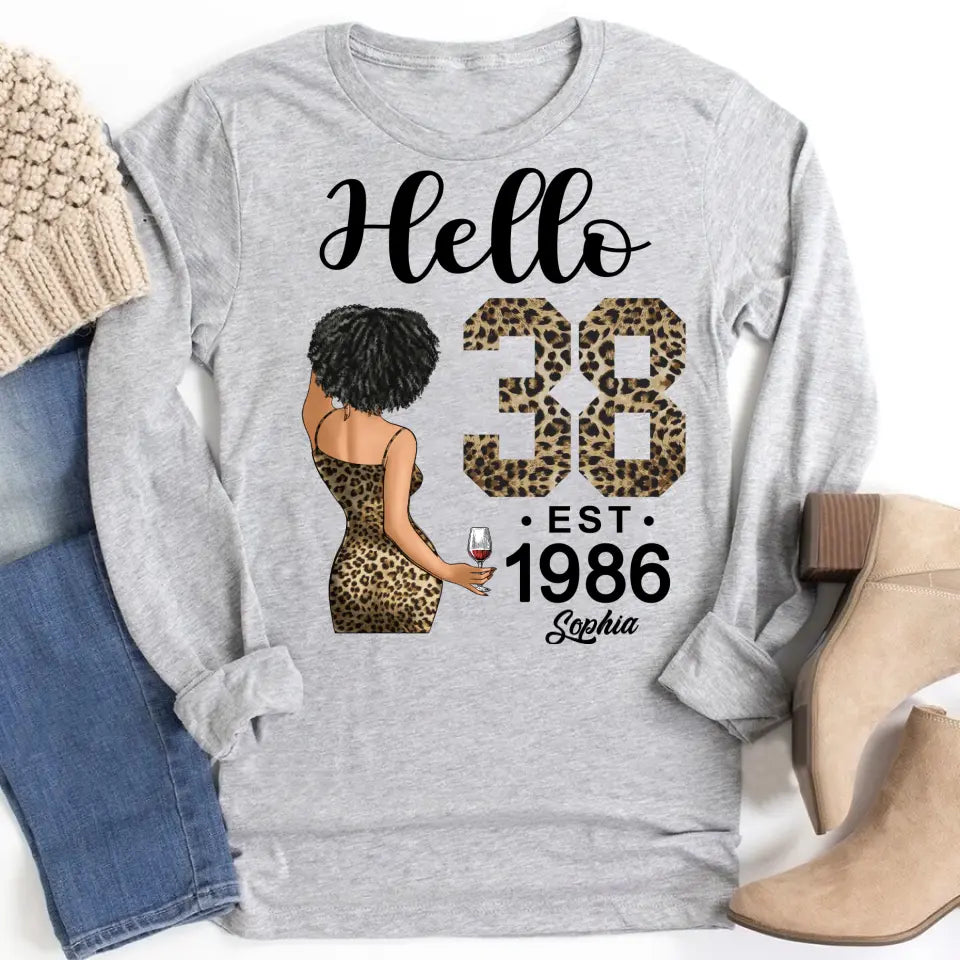 38th Birthday Shirts For Her, Personalised 38th Birthday Gifts, 1986 T Shirt, 38 And Fabulous Shirt, 38th Birthday Shirt Ideas, Gift Ideas 38th Birthday Woman