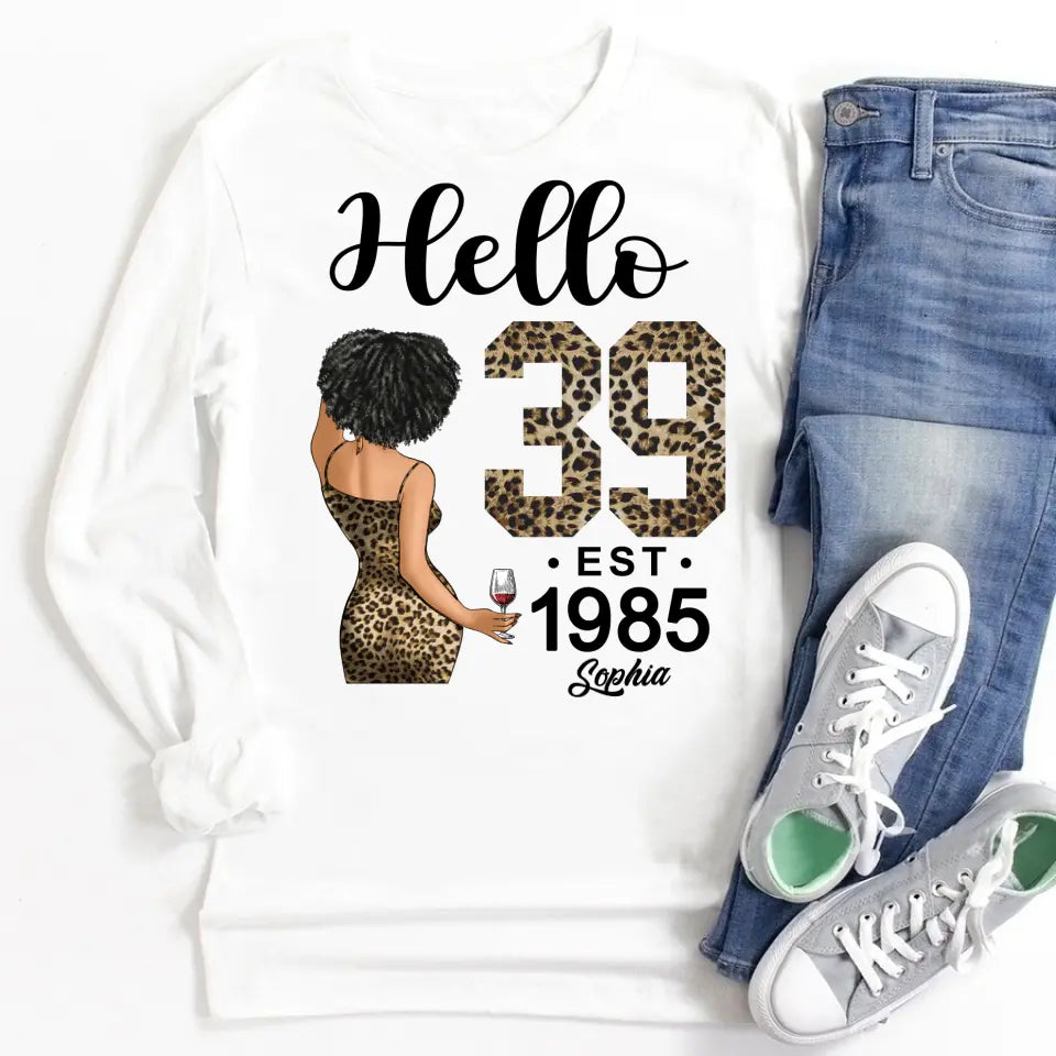 39th Birthday Shirts For Her, Personalised 39th Birthday Gifts, 1985 T Shirt, 39 And Fabulous Shirt, 39th Birthday Shirt Ideas, Gift Ideas 39th Birthday Woman