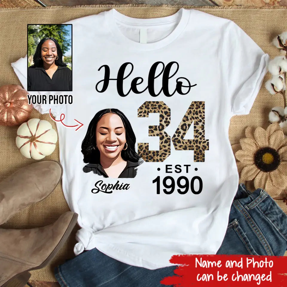 34th Birthday Shirts, Custom Birthday Shirts, Turning 34 Shirt, Gifts For Women Turning 34, 34 And Fabulous Shirt, 1990 Shirt, 34th Birthday Shirts For Her
