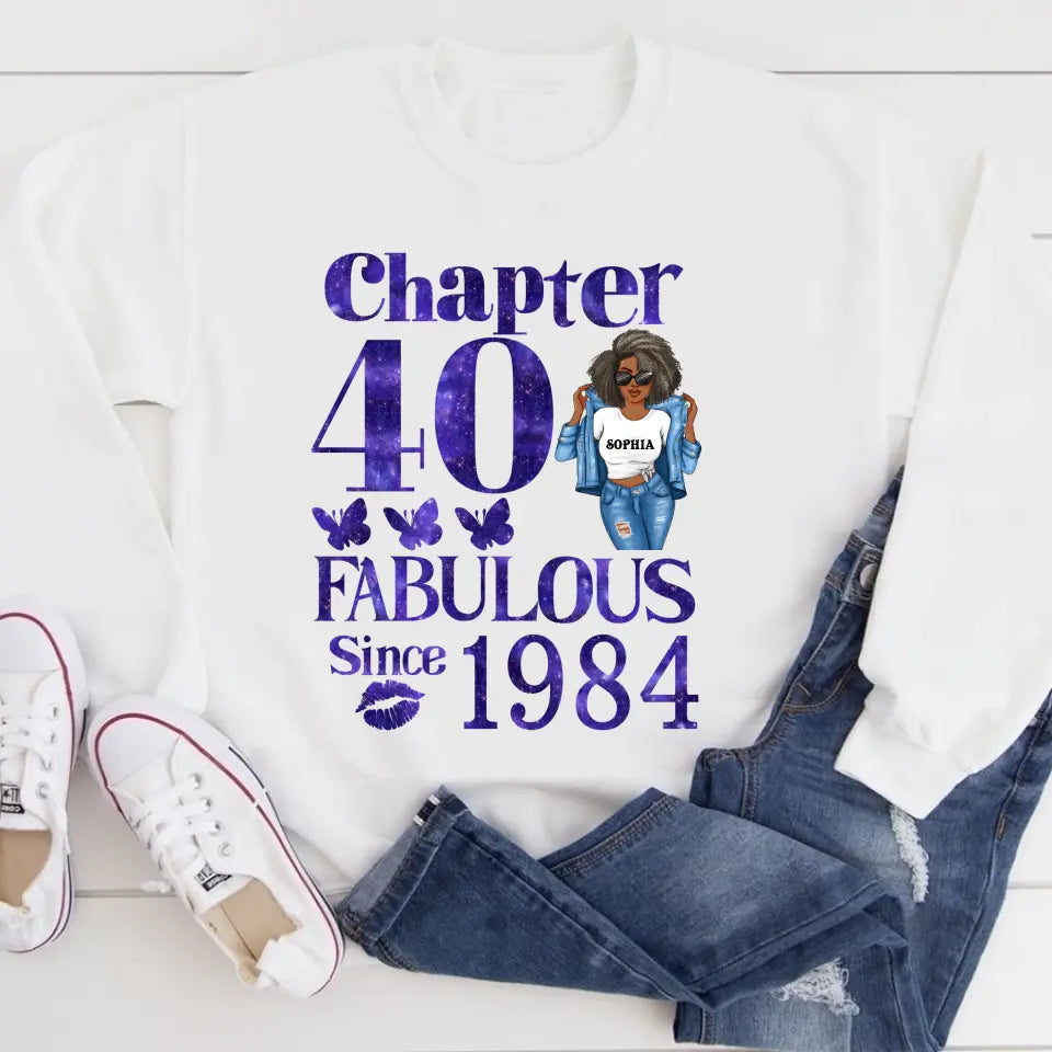 40th Birthday Shirts, Custom Birthday Shirts, Turning 40 Shirt, Gifts For Women Turning 40, 40 And Fabulous Shirt, 1984 Shirt, 40th Birthday Shirts For Her