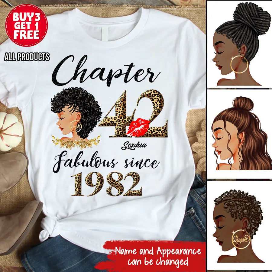 42nd birthday shirts for her, Personalised 42nd birthday gifts, 1982 t shirt, 42 and fabulous shirt, 42nd birthday shirt ideas, gift ideas 42nd birthday woman - HIEN