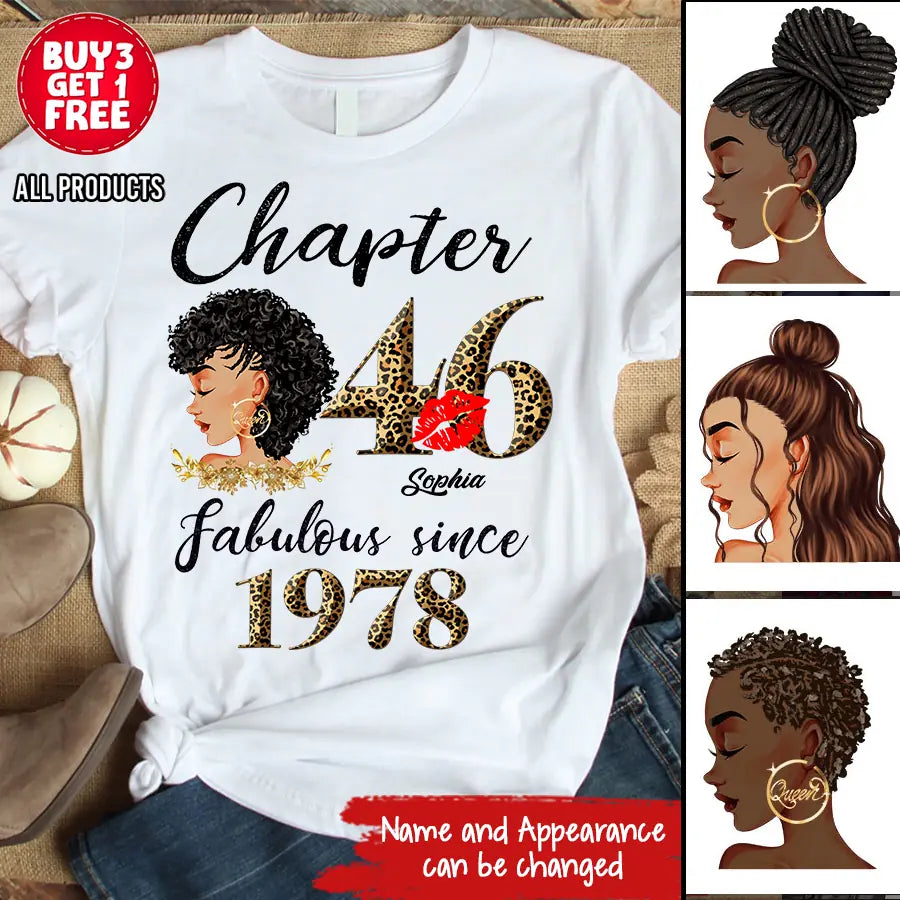 46th birthday shirts for her, Personalised 46th birthday gifts, 1978 t shirt, 46 and fabulous shirt, 46 birthday shirt ideas, gift ideas 46th birthday woman - Hien