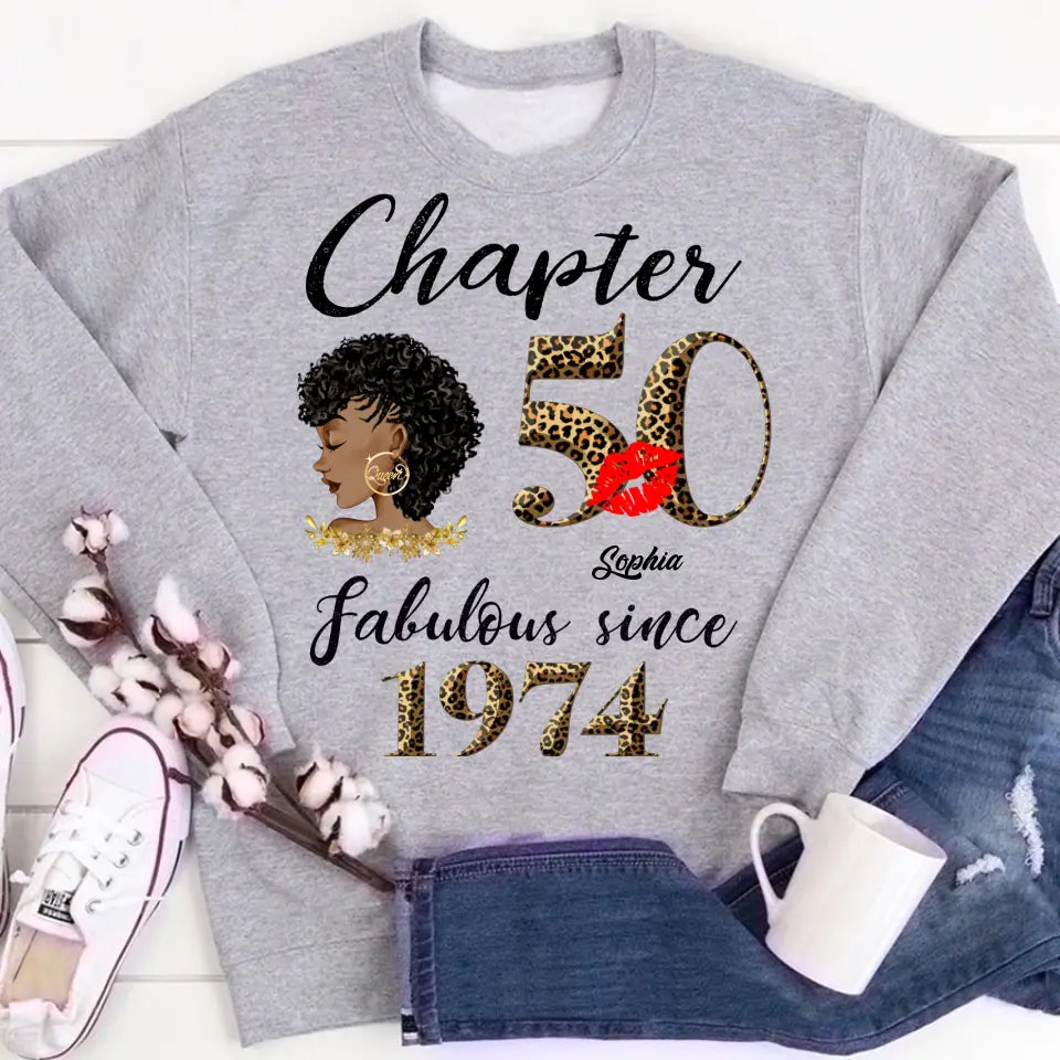 50th Birthday Shirts, Custom Birthday Shirts, Turning 50 Shirt, Gifts For Women Turning 50, 50 And Fabulous Shirt, 1974 Shirt, 50th Birthday Shirts For Her