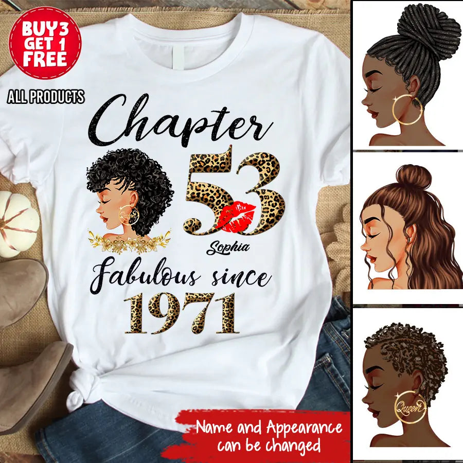 53rd birthday shirts for her, Personalised 53rd birthday gifts, 1971 t shirt, 53 and fabulous shirt, 53 birthday shirt ideas, gift ideas 53rd birthday woman-HIEN
