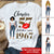 57th birthday shirts for her, Personalised 57th birthday gifts, 1967 t shirt, 57 and fabulous shirt, 57th birthday shirt ideas, gift ideas 57th birthday woman-HCT