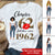 62nd birthday shirts for her, Personalised 62nd birthday gifts, 1962 t shirt, 62 and fabulous shirt, 62nd birthday shirt ideas, gift ideas 62nd birthday woman-HCT