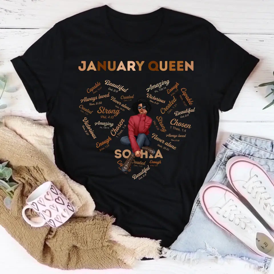 April Birthday Shirt, Custom Birthday Shirt, Queens Are Born In April, April Birthday Shirts For Woman, April Birthday Gifts
