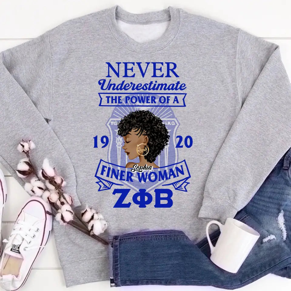 Never Underestimate The Power Of A Finer Woman Shirt