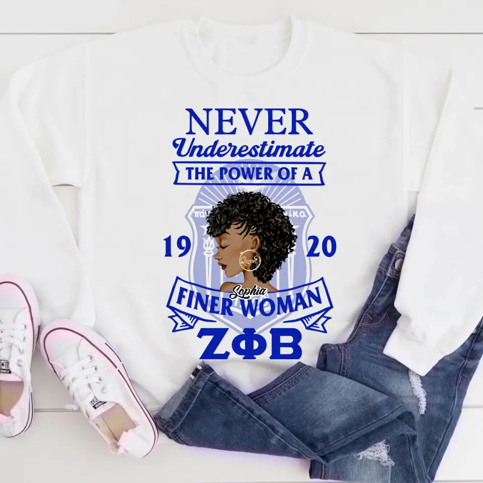 Never Underestimate The Power Of A Finer Woman Shirt