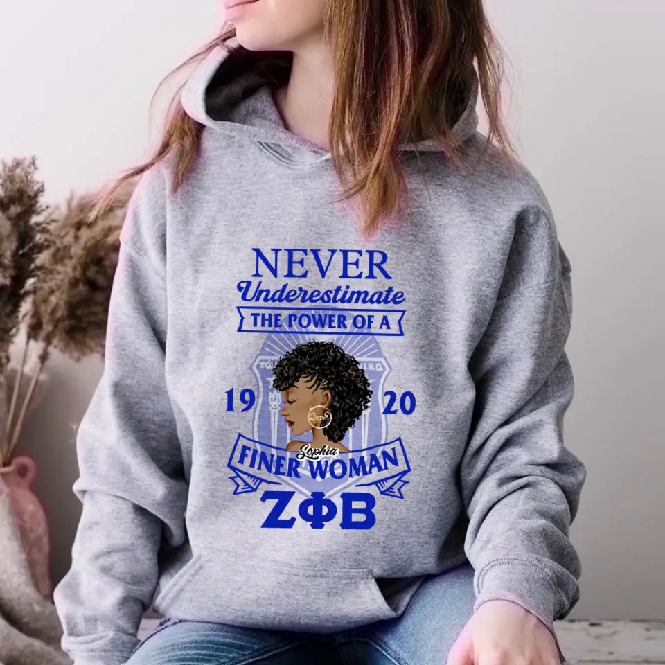 Never Underestimate The Power Of A Finer Woman Shirt