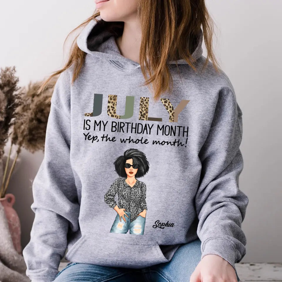 July Birthday Shirt, Custom Birthday Shirt, Queens Born In July, July Birthday Gifts, July shirts for Woman-YPT-HCT