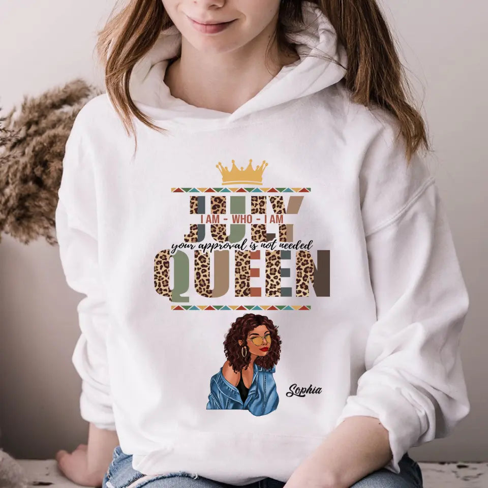 July Birthday Shirt, Custom Birthday Shirt, Queens Born In July, July Birthday Gifts, July shirts for Woman-YPT-ALK