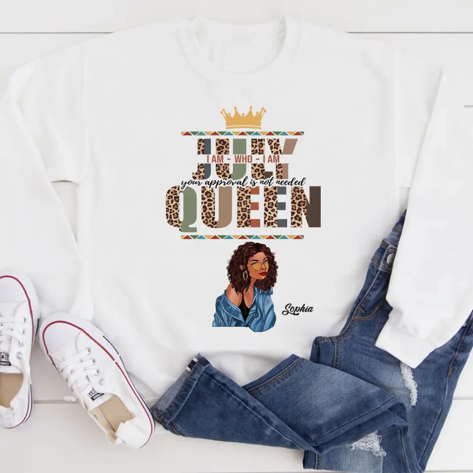 July Birthday Shirt, Custom Birthday Shirt, Queens Born In July, July Birthday Gifts, July shirts for Woman-YPT-ALK