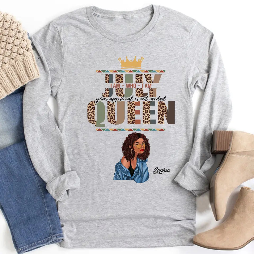 July Birthday Shirt, Custom Birthday Shirt, Queens Born In July, July Birthday Gifts, July shirts for Woman-YPT-ALK