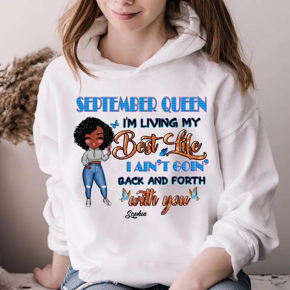 September Birthday Shirt, Custom Birthday Shirt, Queens are Born In September, September Birthday Shirts For Woman, September Birthday Gifts-YPT-TLQ