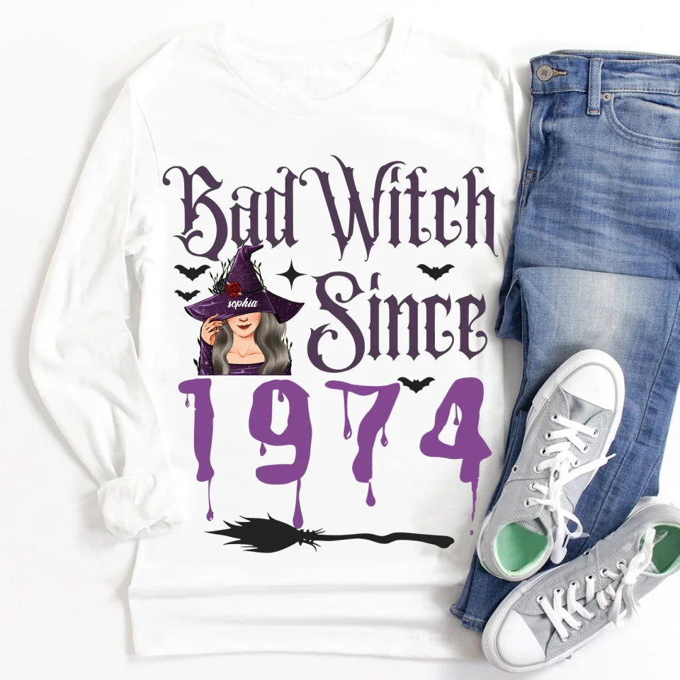 Personalized Fabulous Since 1974 50th Birthday Unique T Shirt For Woman, Custom Birthday Shirt, Her Gifts For 50 Years Old , Turning 50 Birthday Cotton Shirt-YPT-ALK