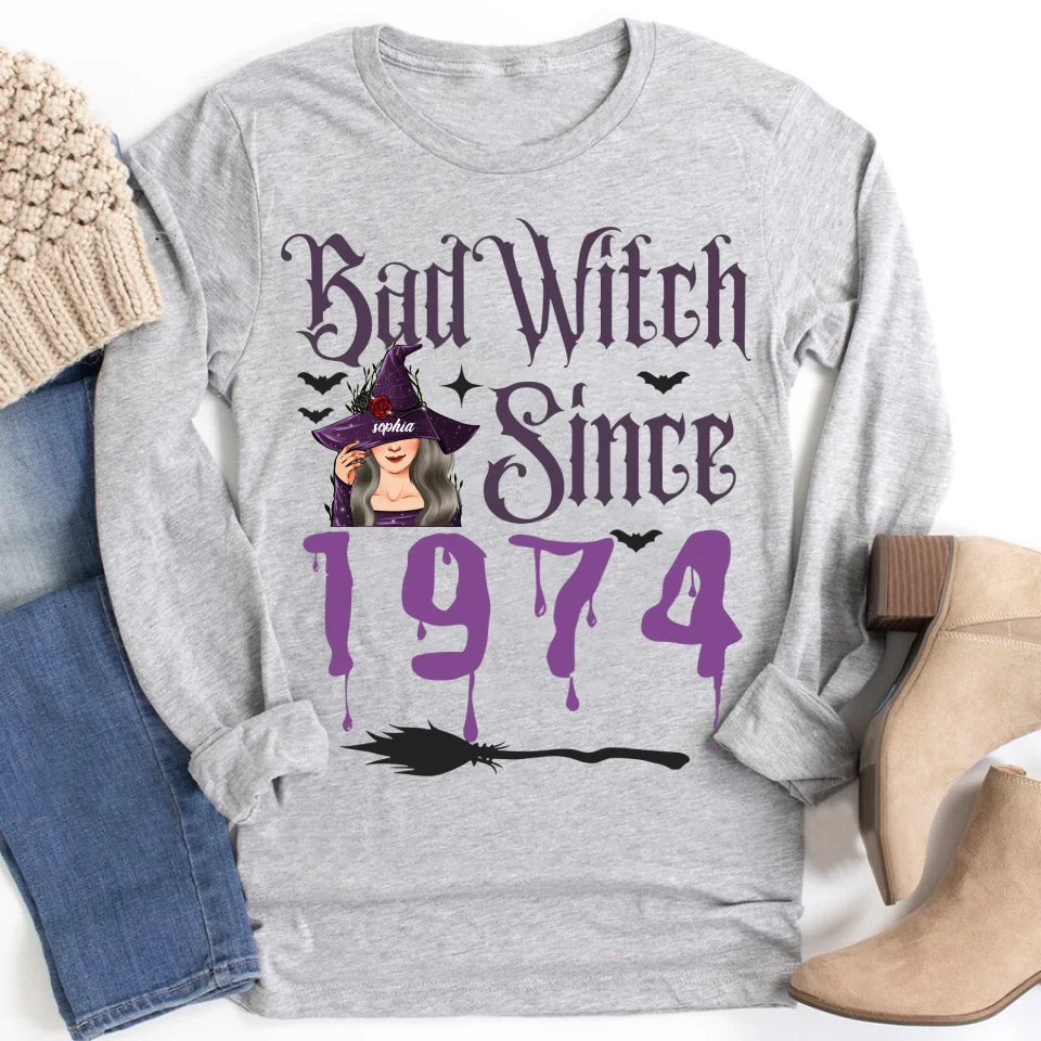 Personalized Fabulous Since 1974 50th Birthday Unique T Shirt For Woman, Custom Birthday Shirt, Her Gifts For 50 Years Old , Turning 50 Birthday Cotton Shirt-YPT-ALK