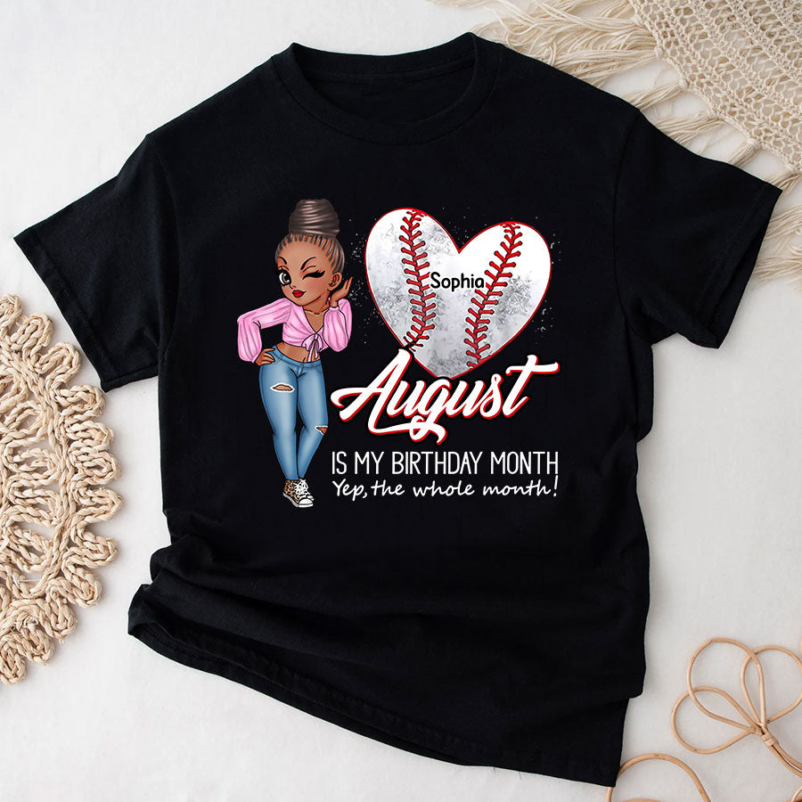 August Birthday Shirt, Custom Birthday Shirt, Queens Born In August, August Birthday Gifts, August Is My Birthday Month