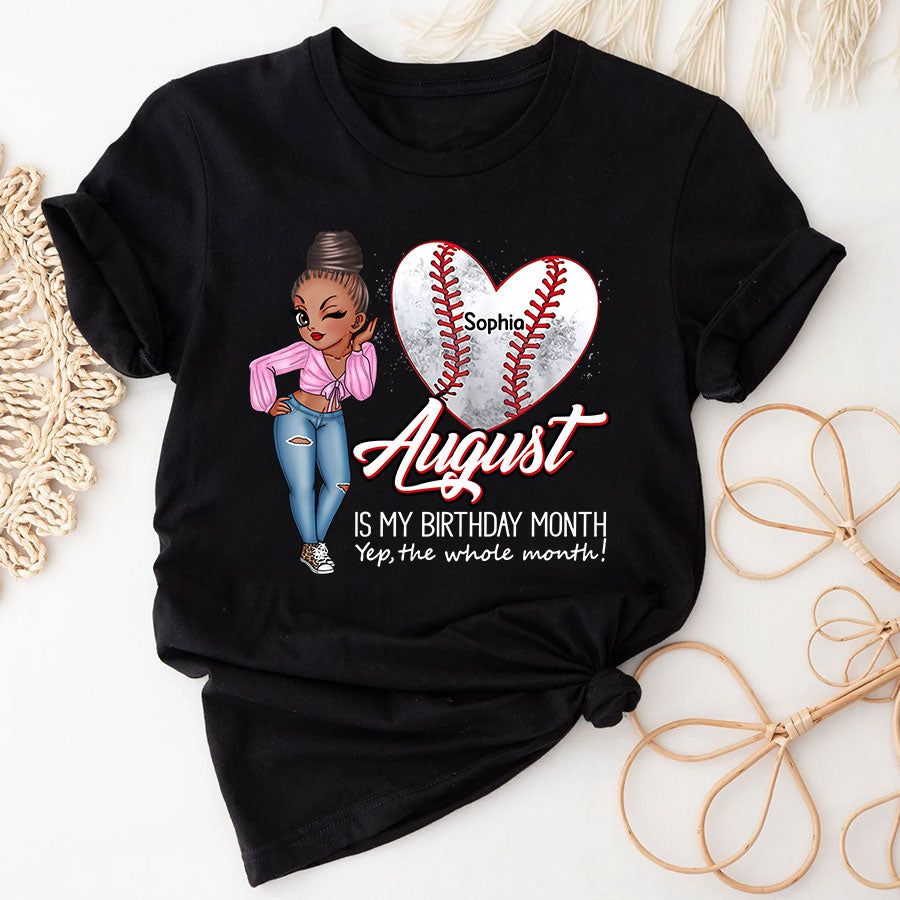 August Birthday Shirt, Custom Birthday Shirt, Queens Born In August, August Birthday Gifts, August Is My Birthday Month