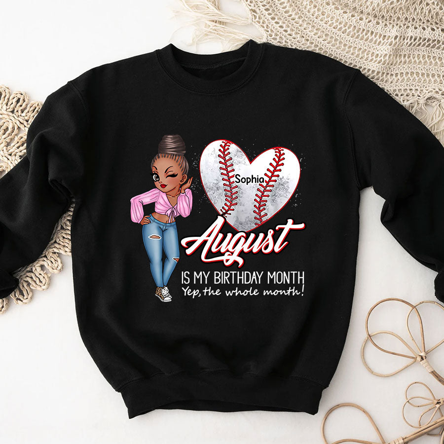 August Birthday Shirt, Custom Birthday Shirt, Queens Born In August, August Birthday Gifts, August Is My Birthday Month