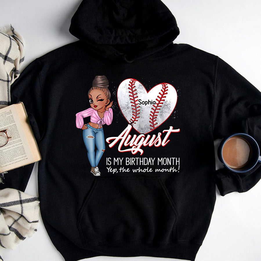 August Birthday Shirt, Custom Birthday Shirt, Queens Born In August, August Birthday Gifts, August Is My Birthday Month