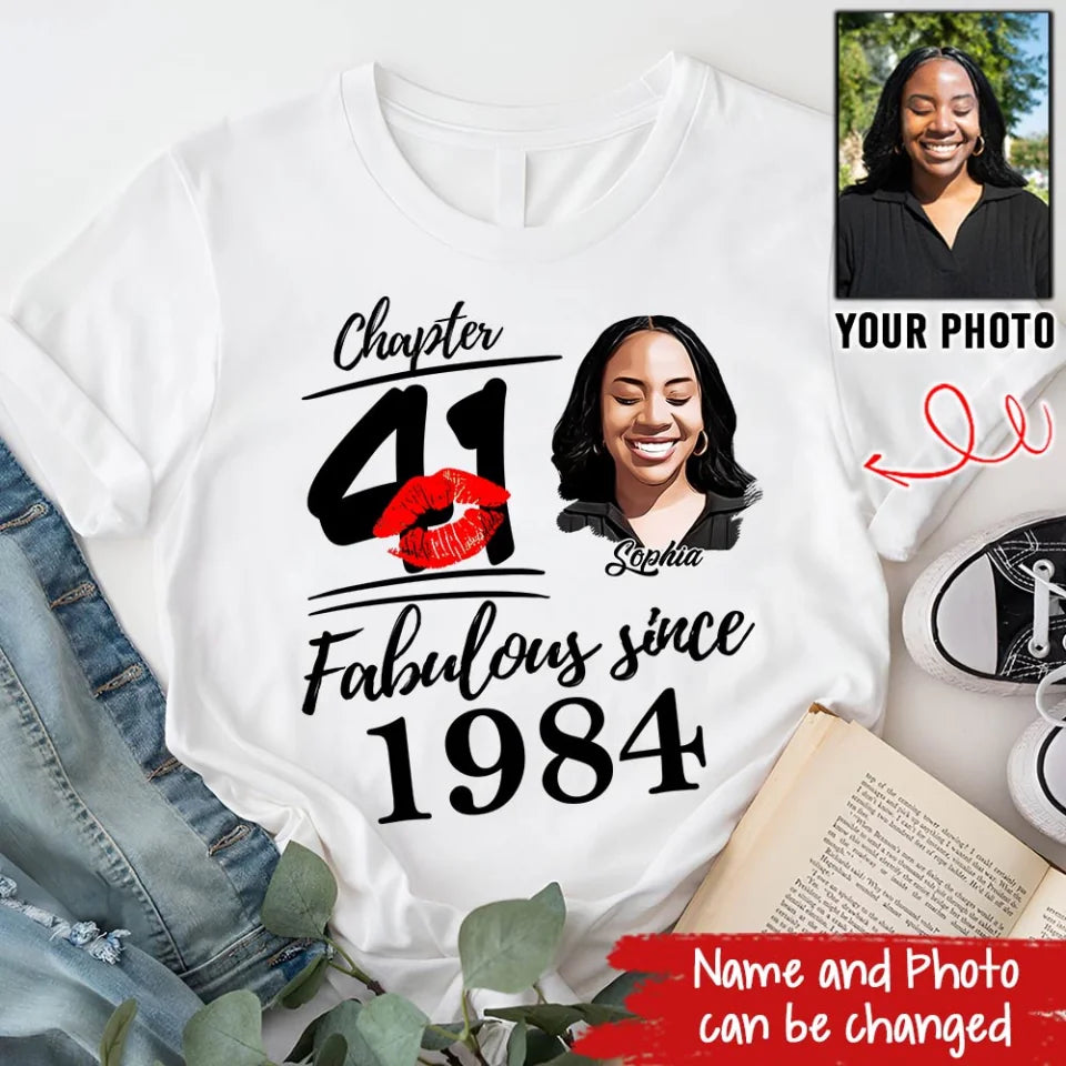 41st Birthday Shirts, Custom Birthday Shirts, Turning 41 Shirt, Gifts For Women Turning 41, 41 And Fabulous Shirt, 1984 Shirt, 41st Birthday Shirts For Her