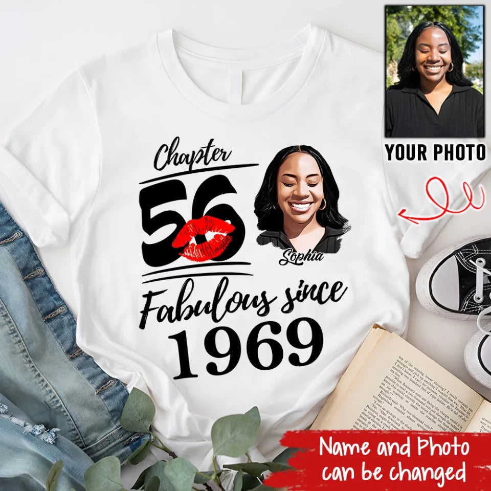 56th Birthday Shirts, Custom Birthday Shirts, Turning 56 Shirt, Gifts For Women Turning 56, 56 And Fabulous Shirt, 1969 Shirt, 56th Birthday Shirts For Her
