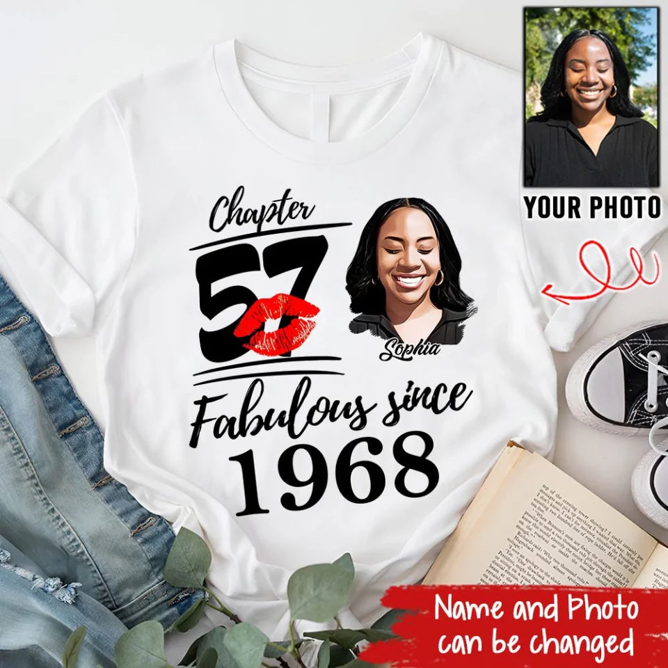 57th Birthday Shirts, Custom Birthday Shirts, Turning 57 Shirt, Gifts For Women Turning 57, 57 And Fabulous Shirt, 1969 Shirt, 57th Birthday Shirts For Her